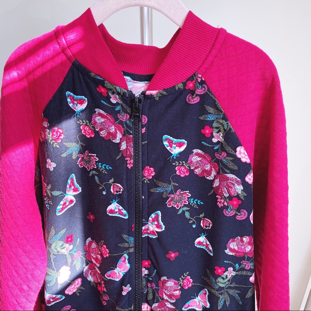 🖤3/$25 Wonder Nation Bomber Floral Jacket & tee - Picture 3 of 5